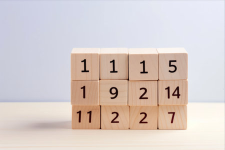 Fool's Day Fun: Capturing the Spirit of April 1st with a Colorful Wooden Calendarの素材