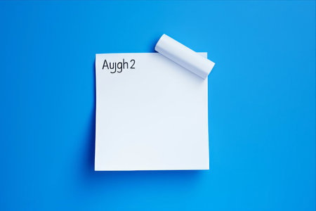 Last Summer Farewell: August 31st. A Captivating Image of the Notice Calendar on a Blue Background. With Empty Space for Your Text. The Day Before September Beckons. Dimensions: 3:2 Aspect Ratioの素材