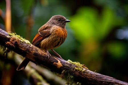 A Fascinating Quest: A Brown Bird's Search for Food in Dave & Dave's Costa Rica Natural Park - A Captivating Journey in 3:2 Aspect Ratioの素材
