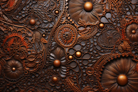 Exploring the Mesmerizing Patterns Adorning an Iron Plate: A Captivating AR 3:2 Experienceの素材