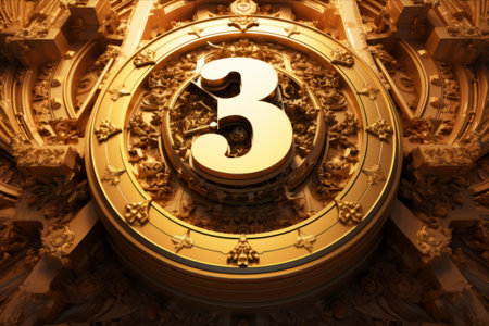Golden Number Symbol: An Intriguing Close-Up - AR 3:2の素材