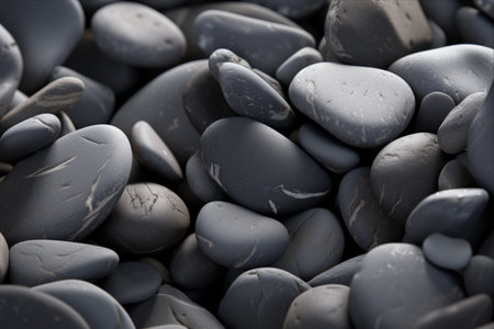 Captivating Close-up: A Mesmerizing Stack of Gray Marbles in 3:2 Aspect Ratioの素材