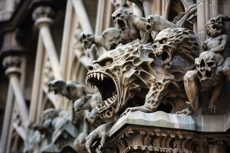 Gothic Marvel: Exploring the Enigmatic Sculptures of St. Stephen's Cathedral in Vienna, Austriaの素材