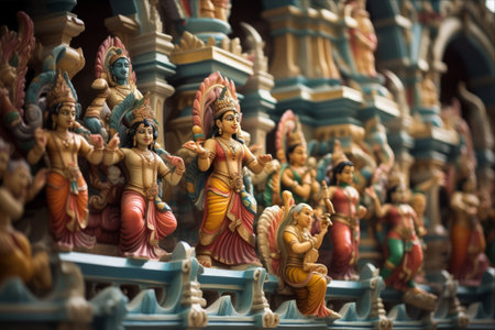 The Exquisite Sri Thendayuthapani Temple: Exploring Singapore's Architectural Marvelの素材