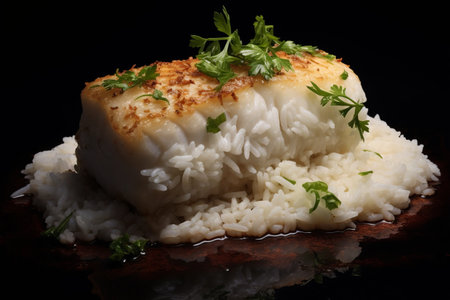 Delightful Harmony: Discover the Perfect Combination of Hake and Rice - AR 3:2の素材