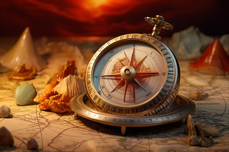 The Adventurous Journey: Unveiling the Compass, Shell, and Significance of Life - AR 3:2の素材