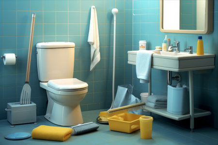 The Importance of Regular Bathroom Cleaning: Keeping the Needed Hygieneの素材