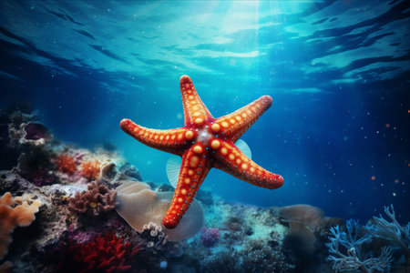 Magnificent Six-Rayed Starfish Revealed in Astonishing 3:2 Aspect Ratioの素材