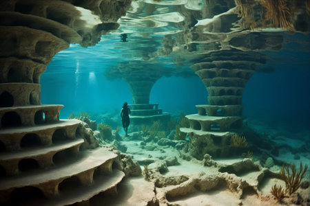 Exploring the Mesmerizing Underwater World of the Playa del Carmen Reefの素材