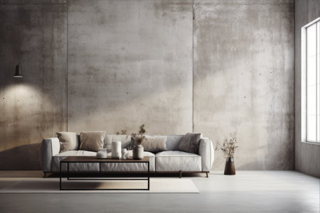 Textured Wallpaper Concept: Unveiling the Concrete Wall Design Element --ar 3:2の素材