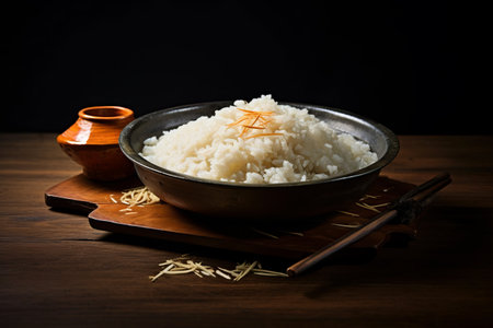 The Art of Harmony: Rice and Saba in a 3:2 Ratioの素材