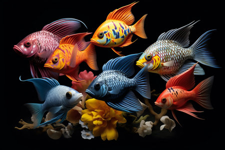 Exploring the World of Exotic Fishes: A 3:2 Perspectiveの素材