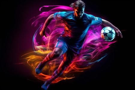 Dynamic Surge: An Artistic Fusion of Movement, Power, and Innovation - AR 3:2の素材