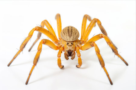 Closeup Encounter: Captivating the Brazilian Wandering Spider Phoneutria nigriventer in Medical Precisionの素材