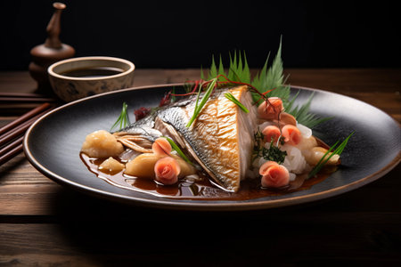 Delectable Simmered Sea Bream and Chikuwa --AR 3:2: A Tantalizing Seafood Delightの素材