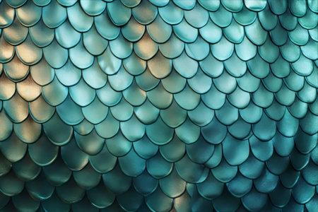 Glimpses of Underwater Beauty: Fish Skin Texture Pattern Backgroundの素材