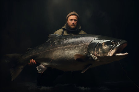 Catching the Whale of the River: A Fisherman's Prizeの素材
