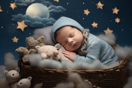 Capturing the Essence: Digital Backgrounds in Newborn Baby Shoots (AR 3:2)の素材