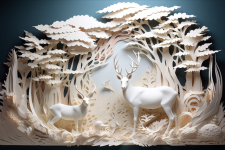 Artistic Fusion: Uniting Glued Paper Elements in a 3:2 Perspectiveの素材