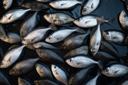 Diving into the Depths: Captivating Collection of Fish in Breathtaking Top Viewの素材