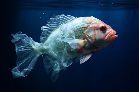 The Inescapable Grip: Unveiling the Menace of Microplastic Pollution in Marine Organismsの素材