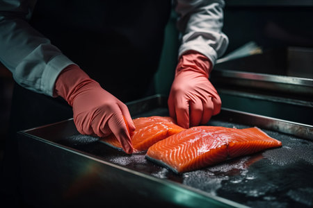 The Art of Theme Cooking: A Chef's Precision in Preparing Red Fish Filletsの素材