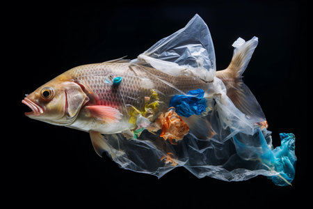 Unveiling the Hidden Threat: How Microplastic Contamination Engulfs Marine Life in a Plastic Oceanの素材