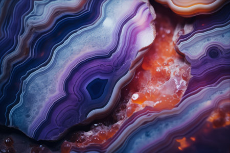 The Mesmerizing Beauty of Agate Rock: Unveiling the Enchanting Gradient Surfaceの素材