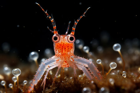 Diving into the Intricate World: Exploring the Starfish Shrimp Through Underwater Super Macrophotographyの素材