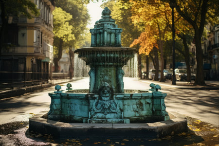 Captivating Water Fountain in Buenos Aires: An AR 3:2 Experienceの素材