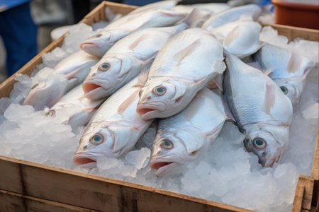 Fresh Catch: Explore the Finest White Fish Selection at Union Square Farmers Marketの素材