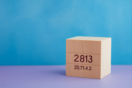 Purple Day for Epilepsy Awareness: March 26th Wooden Color Calendar on Blue Backgroundの素材