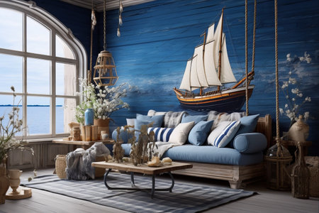 Exploring the Tranquil Beauty of Marine Decor in Interior Designの素材