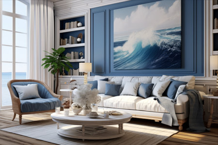 Seamlessly Blending the Ocean's Beauty: Marine Decor in Interior Designの素材