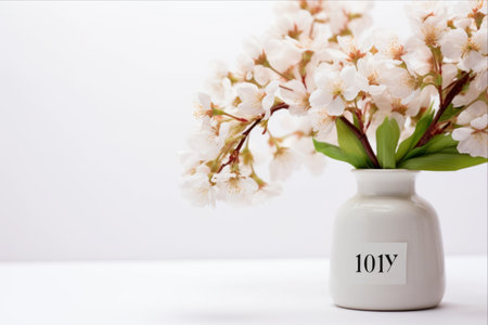 Blossoming on May 30: Embracing the Vibrant Springtime with a White Background Calendarの素材