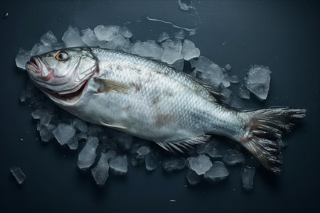 Frozen Fish: A 3:2 AR Delight for Seafood Loversの素材
