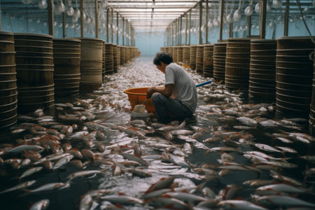 Swimming with Opportunity: Life at a Fish Farmの素材