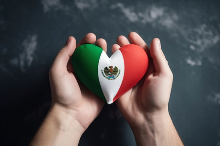 Unifying Love: Embracing Mexican and Irish Bonds through Heartfelt Exchange - AR 3:2の素材