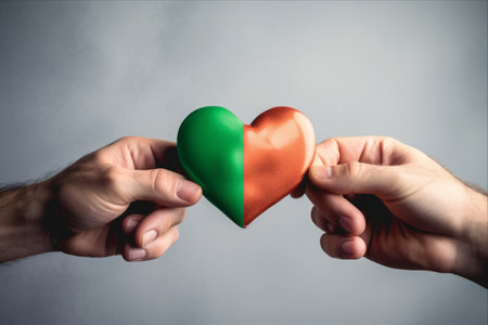 United by Love: A Heart-Shaped Connection Between Mexico and Irelandの素材