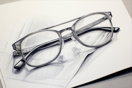 Eyeglasses and Pen: A Creative Compositionの素材