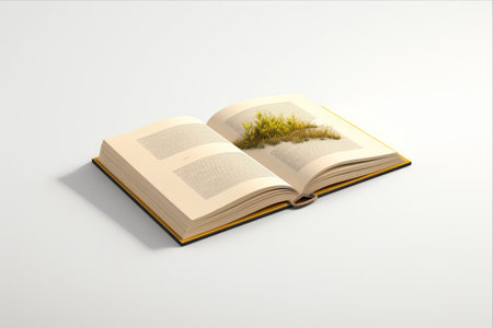 Immersive Classic: Showcasing a Hardcover Book on an Isolated Background - AR 3:2 Mock-Upの素材