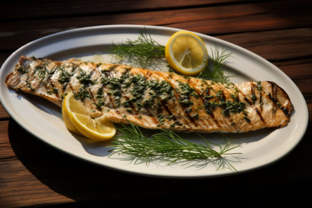 Savory Delight: Herbes de Provence-infused Grilled Fish with Fresh Sliced Chivesの素材