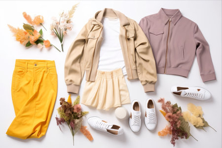 Fashionable Ensemble: A Dazzling Mood Board of Trendy Clothing, Accessories, and Stylish Outfits!の素材