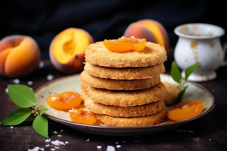 Indulge in Homemade Vegan Brunch: Irresistible Crispy Baked Apricot Cookiesの素材