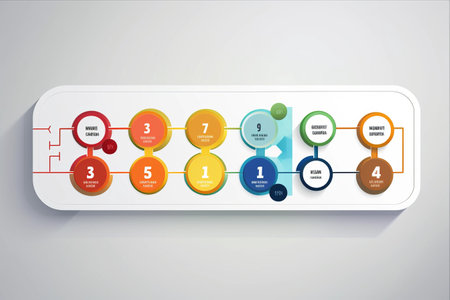 Versatile Infographic Label Design Template: Unleash Creativity with Five Option Icons!の素材