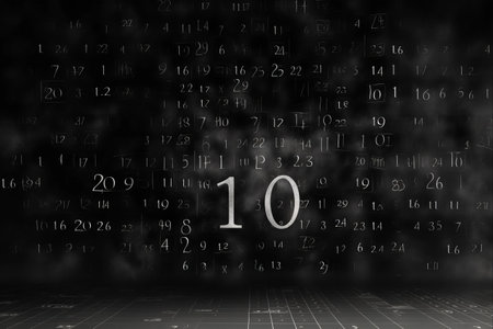 Squared Paper Background: A Unique Blend of Latin Alphabet and Numbers with Black Substrate in AR 3:2 Fontの素材
