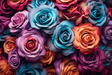 Blooming in Vogue: Captivating Roses in Trendy 3:2 Colorsの素材