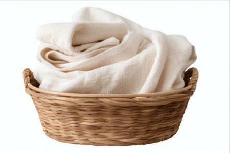 Organic Indulgence: Handmade Basket with Natural Linen Towel - Enhancing Spa Wellbeing, Beauty, and Cosmeticsの素材