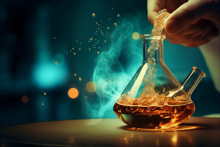 The Art of Pouring Liquid into a Flask: Exploring Science Conceptsの素材