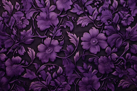 Papet Patterns: Enhancing Dark Purple Fabrics with a 3:2 AR Twistの素材